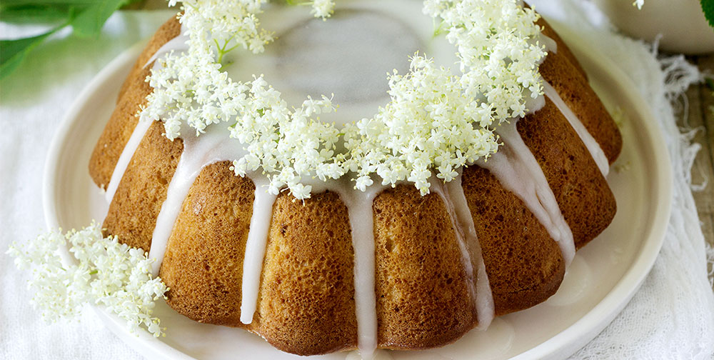 Torta ai fiori di Sambuco