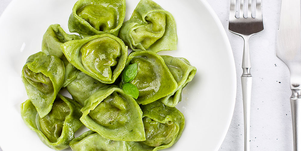 Tortelli verdi di ricotta e noci