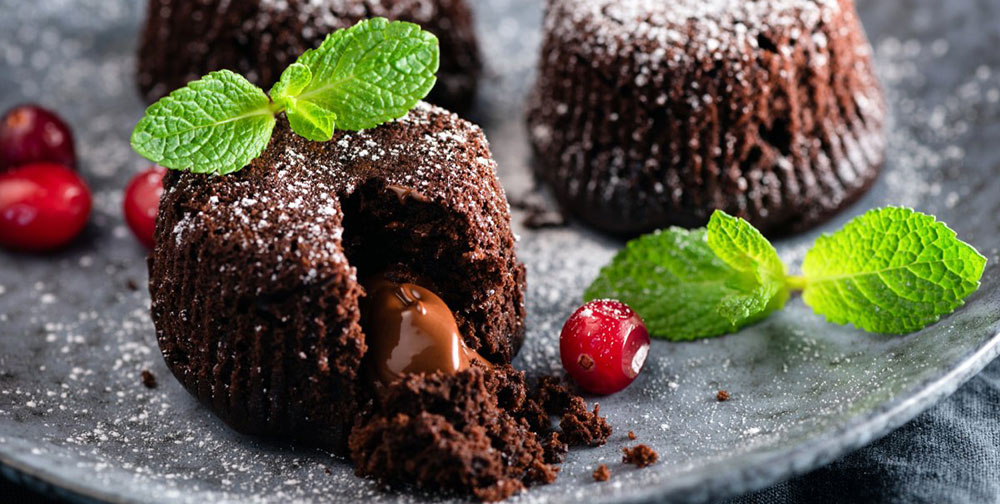 Tortino con cuore caldo al cioccolato