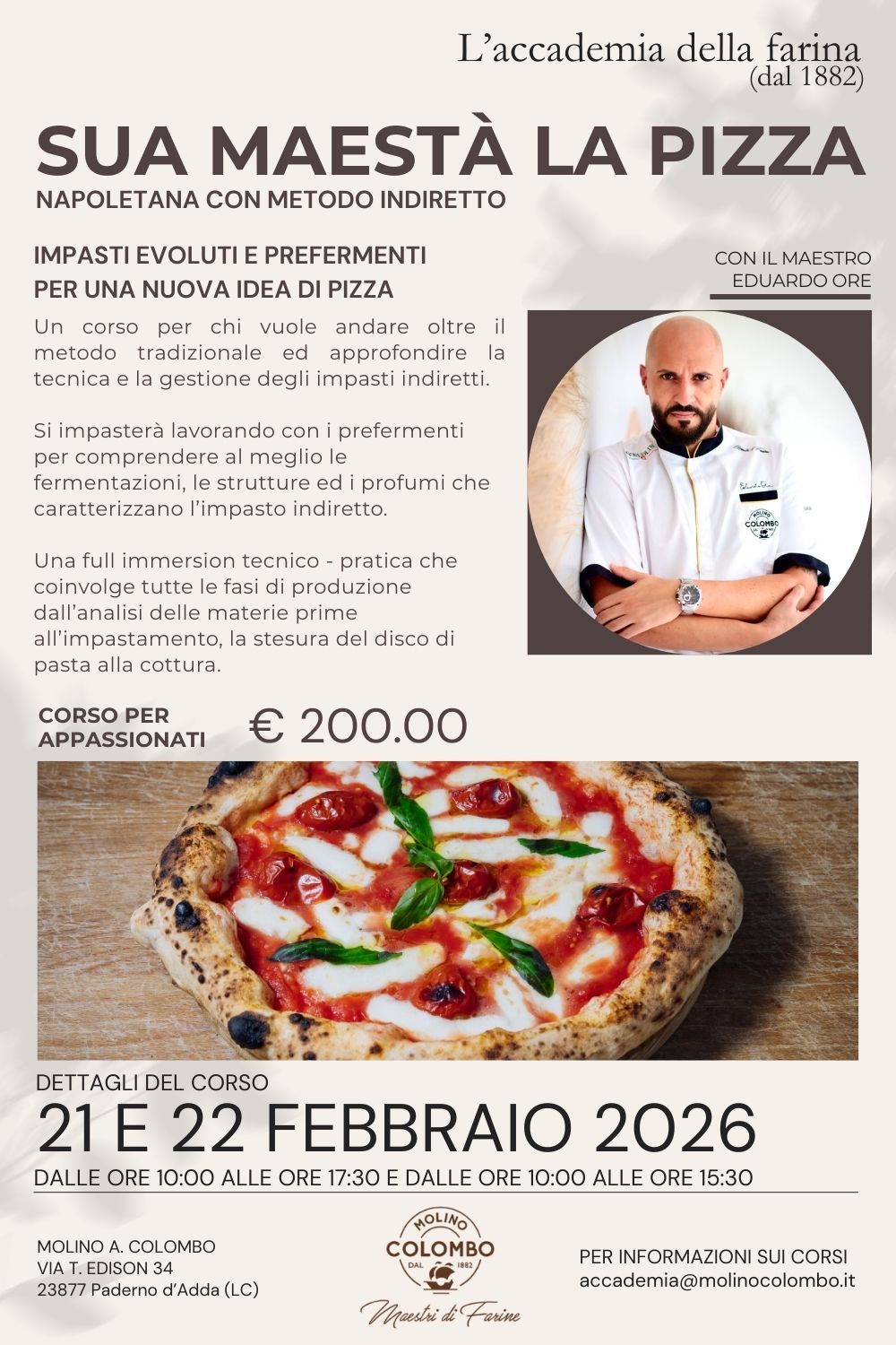 Sua Maestà la Pizza napoletana con metodo indiretto
